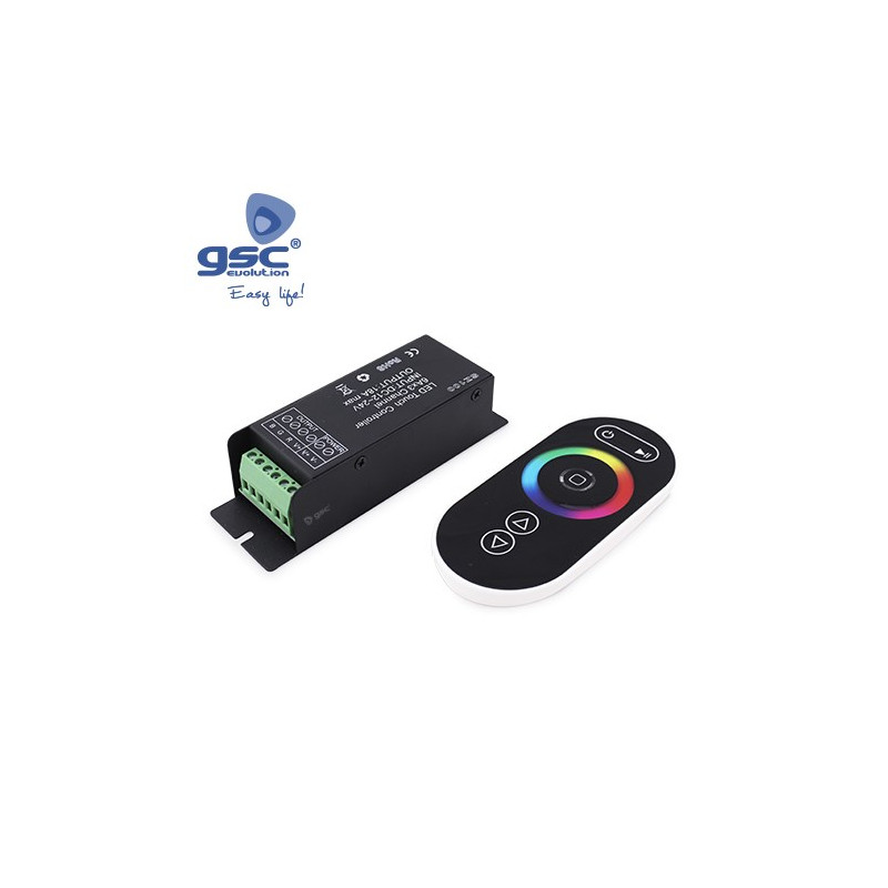 Controlador / regulador para Tira de LED RGB 12-24v max. 216w con Mando GSC C1/50