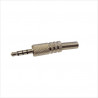 Conector Macho Jack Estéreo 3,5mm metálico  A/V AVALVA