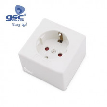 Mecanismo superficie Serie LG ALPHA Base TT 16A-220V Cuadrada GSC C12/192