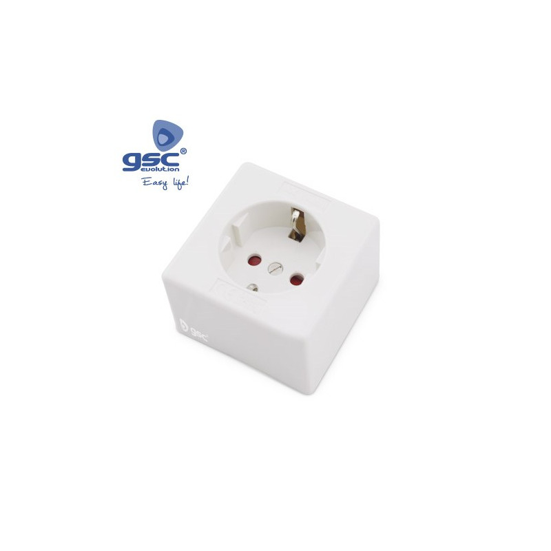 Mecanismo superficie Serie LG ALPHA Base TT 16A-220V Cuadrada GSC C12/192