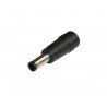 Conector Hembra alimentacion a macho jack alimentacion 6.5x4.3 c/pin interior AVALVA