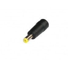 Conector Hembra alimentacion a macho jack alimentacion 5.5x2.1 c/fleje AVALVA