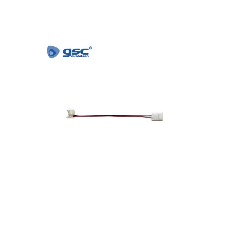 Para tiras LED 12V/24V 10mm SMD5050 Cable clip a clip 17cm GSC