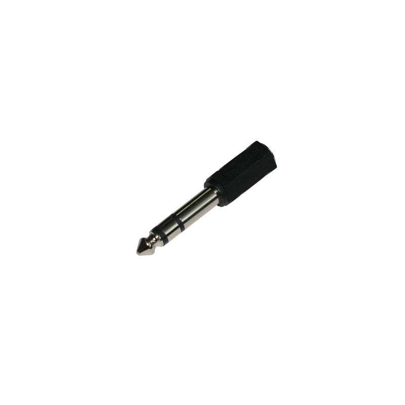 Conector Macho 6,3 estereo-Hembra 3,5 estereo AVALVA
