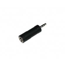 Conector Macho 3,5 estereo-H 6,3 estereo AVALVA
