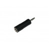 Conector Macho 3,5 estereo-H 6,3 estereo AVALVA