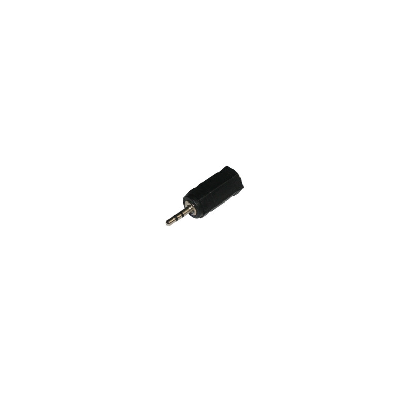 Conector Macho 2,5 estereo-Hembra 3,5 estereo AVALVA