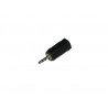 Conector Macho 2,5 estereo-Hembra 3,5 estereo AVALVA