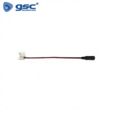 Para tiras LED 12V/24V 10mm SMD5050 Cable clip a conector rápido 17cm GSC