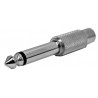 Conector Macho 6,3 mono-Hembra RCA. Metalico