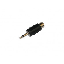 Conector Macho 3,5 mono-Hembra RCA AVALVA