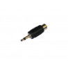 Conector Macho 3,5 mono-Hembra RCA AVALVA