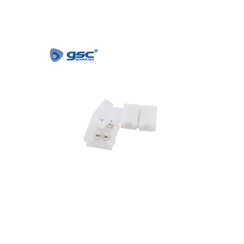 Conector clip en forma de L para unir Tira de LED SMD 3528/2835 8mm GSC C1/1