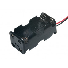 Portapilas 4 pilas R6 con Cable 20cm AVALVA