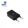 Clavija 10A 220V Negro Policarbonato Diámetro 4,0mm Retractilado GSC C50/1000