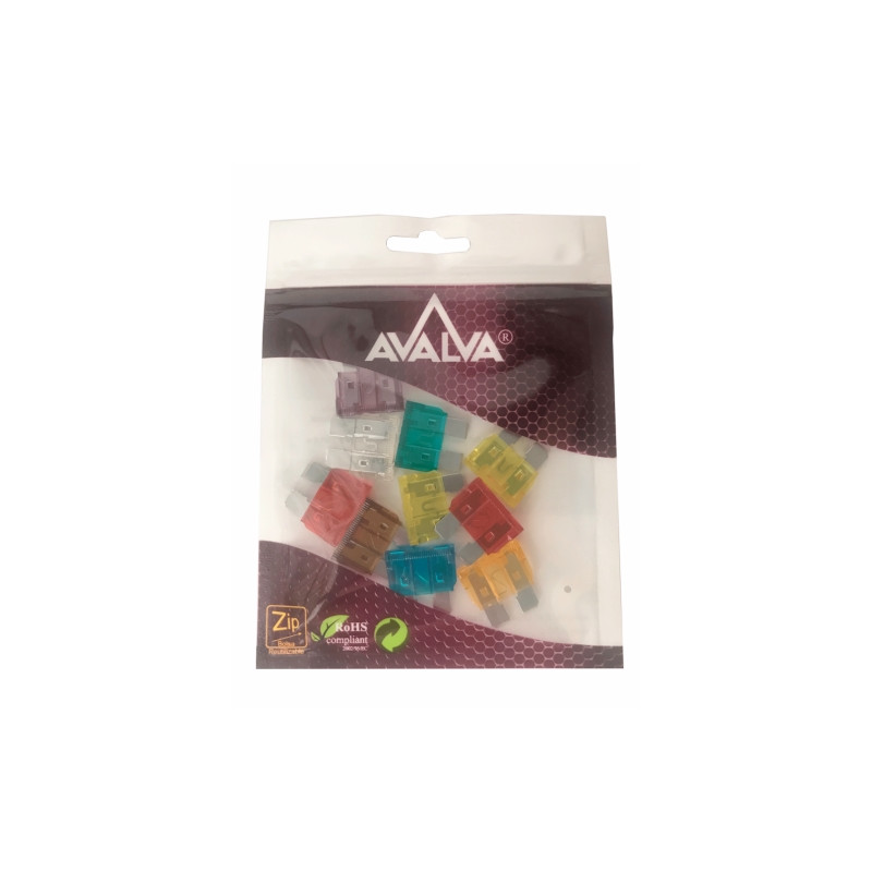 Fusibles para automovil Blister 10 uds AVALVA