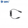 Cable jack macho - hembra DC + interruptor 36cm GSC