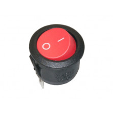 Interruptor unipolar 6A. Rojo AVALVA