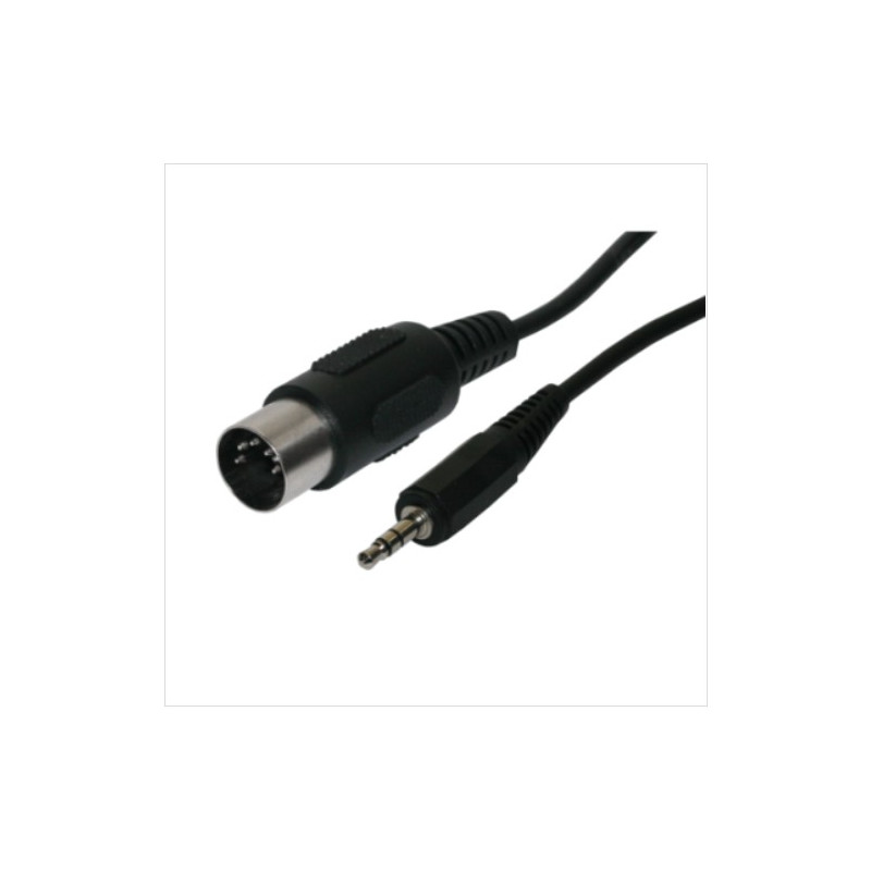 Conexión audio DIN 5P-M 3,5 estéreo. 1,2m AVALVA