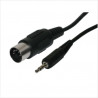 Conexión audio DIN 5P-M 3,5 estéreo. 1,2m AVALVA