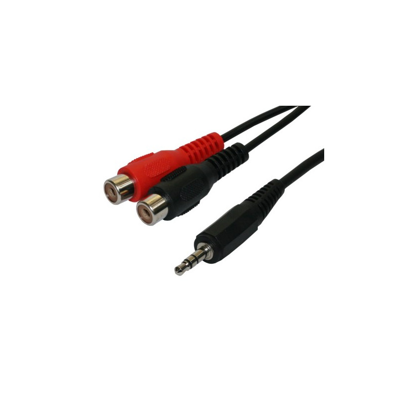 Conexion audio 3,5M-2H RCA. 0,25m. AVALVA