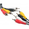 Conexion audio/video 6M RCA. 1,5m. AVALVA