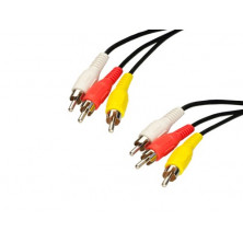 Conexion audio/video 6M RCA. 10m. AVALVA