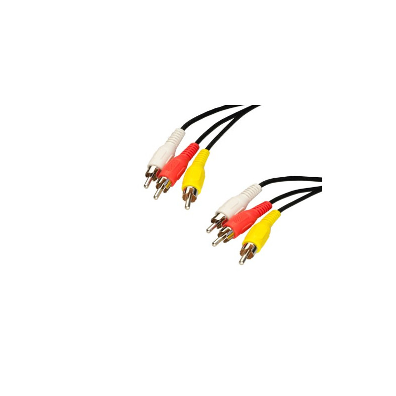 Conexion audio/video 6M RCA. 10m. AVALVA