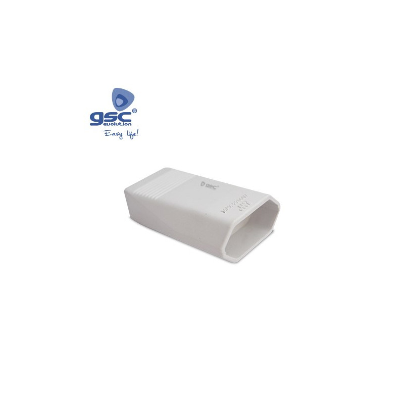Base móvil 10A 220V Blanco Policarbonato Diámetro 4,0mm Retractilado GSC C25/500