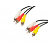Conexion audio/video 6M RCA. 6m. AVALVA