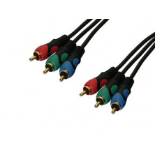 Conexion video 3M RCA-3M RCA por video componentes. 3m. AVALVA