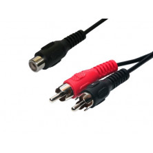 Conexion audio 2M-1H RCA. 1,5m. AVALVA