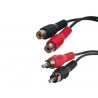 Conexion audio 2M-2H RCA. 2,5m. AVALVA