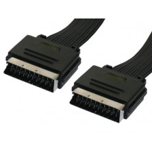 Conexion audio/video 2M peri 21P, Cable plano. 0,5m AVALVA