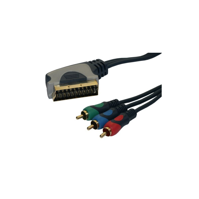 Conexion video M peri-3M RCA por video componentes. 1,5m. AVALVA