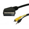Conexion audio/video M peri-M RCA+jack estereo 3,5 3m AVALVA