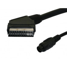 Conexion audio/video estereo M peri-M miniDIN VHS-C IN. 3m. AVALVA