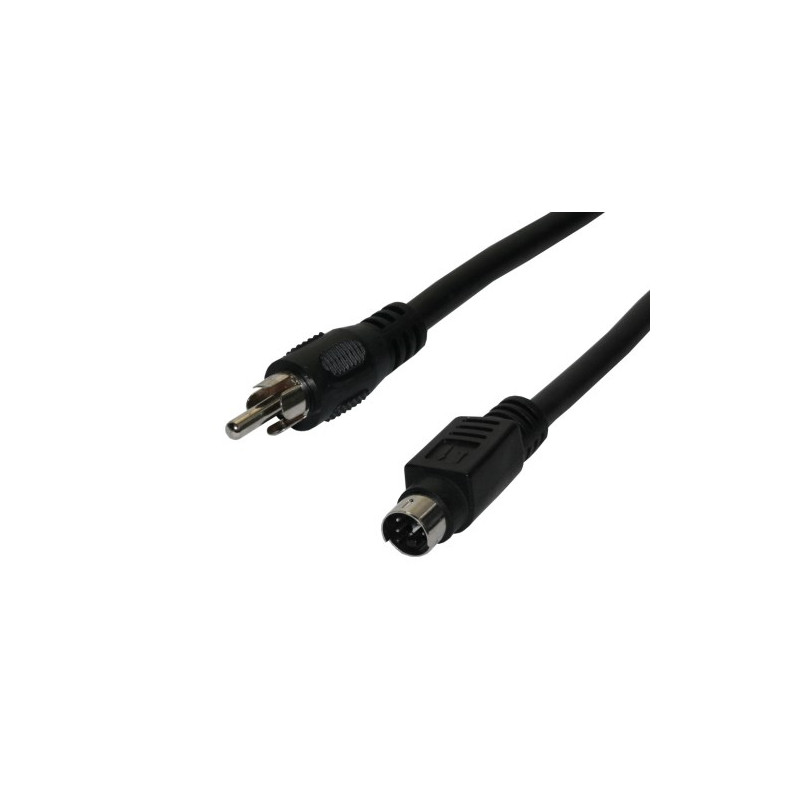 Conexion video M RCA-M miniDIN 4C. 1,5m. AVALVA