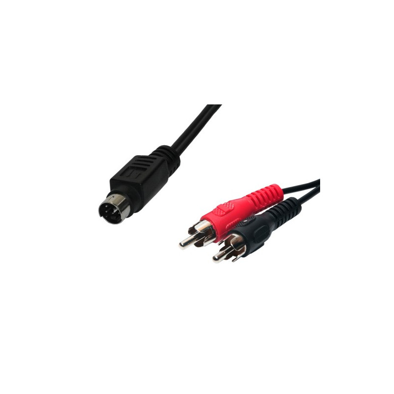 Conexion video 2M RCA-M miniDIN 4C. 1,5m. AVALVA