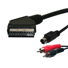 Conexion video camara M peri-M miniDIN super-VHS+2M RCA. 1,5m. AVALVA