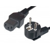 Conexión red schuko 10A/250V 2,5m Homologada VDE AVALVA