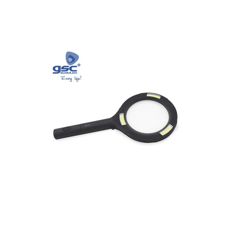 Linterna Lupa LED 3w con 3 aumentos GSC C12/48