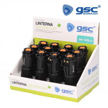 Linterna LED 3w 150Lm de aluminio con clip Caja de 12 unidades (Precio por unidad) GSC C12/48
