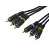 Conexion libre oxigeno audio/video 6M RCA. 1,5m. AVALVA