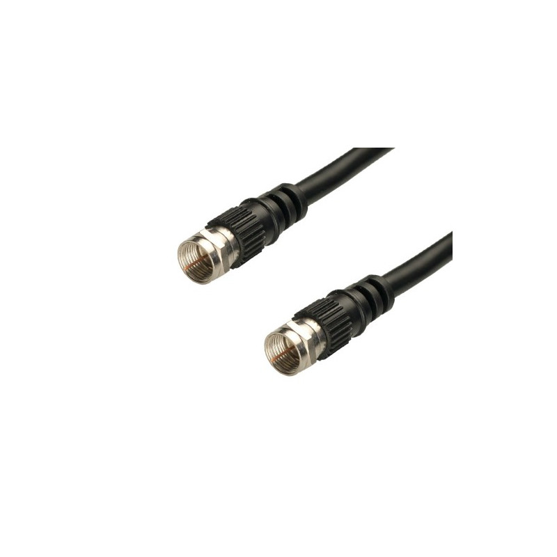 Conexion F a rosca 1M-1M. Cable RG-59. 3m. AVALVA