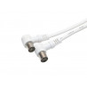 Conexion Coaxial Antena TV 1M-1H 9.5mm codo. 2,5m. AVALVA
