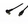 Conexion Coaxial Antena TV M recto-H codo. 1m.