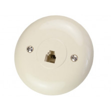 Caja redonda empotrable 6P4C AVALVA