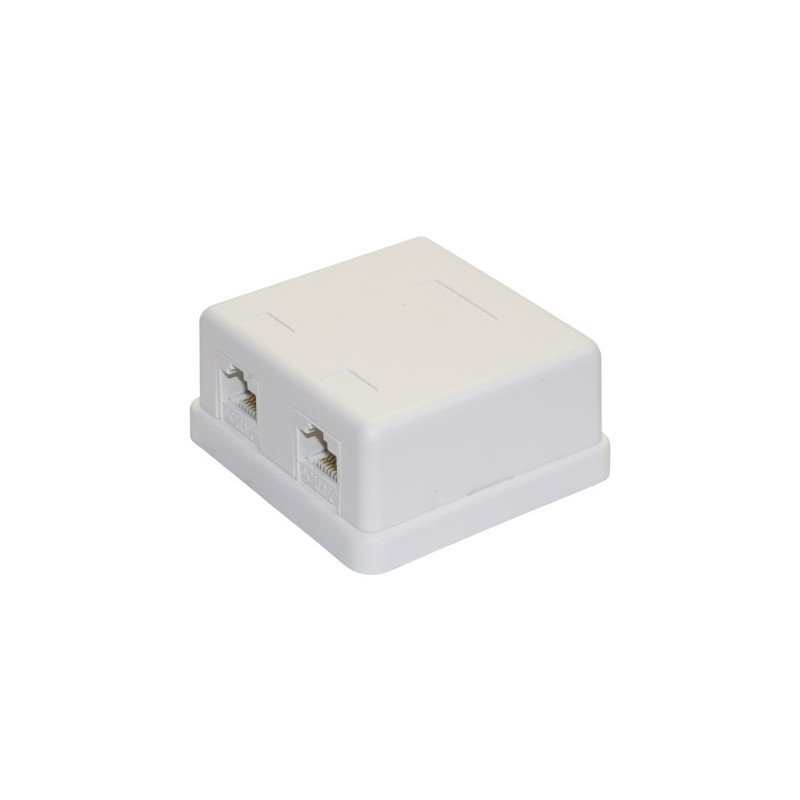 Caja de superficie doble CAT6 AVALVA