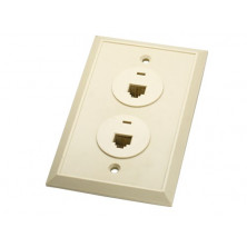 Caja rectangular doble 6P4C AVALVA